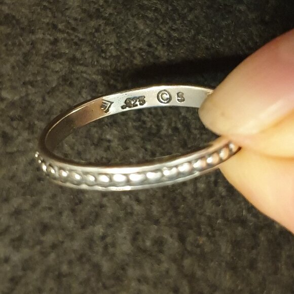 Rare Vintage Silpada 925 Sterling Silver Set of 5 Stackable Band Rings - Picture 5 of 13